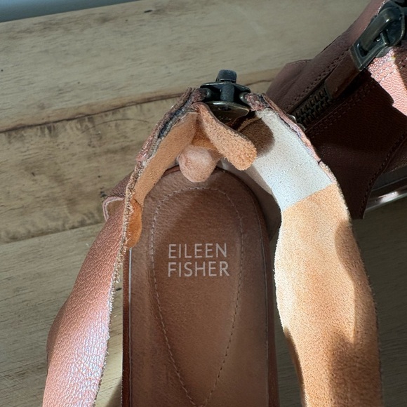 Eileen Fisher Sport Tumbled Leather Sneaker Sandal - Picture 2 of 2